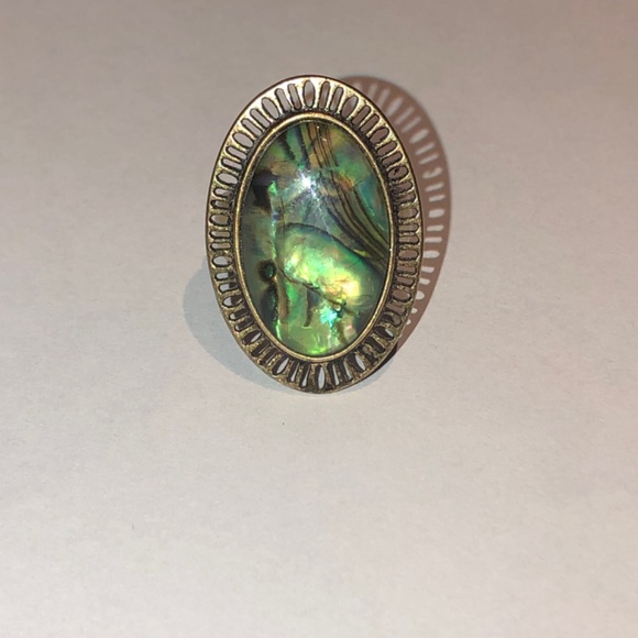 Abalone Statement Ring - Picture 5 of 5